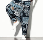 Men's Cotton And Linen Harem Lantern Pants
