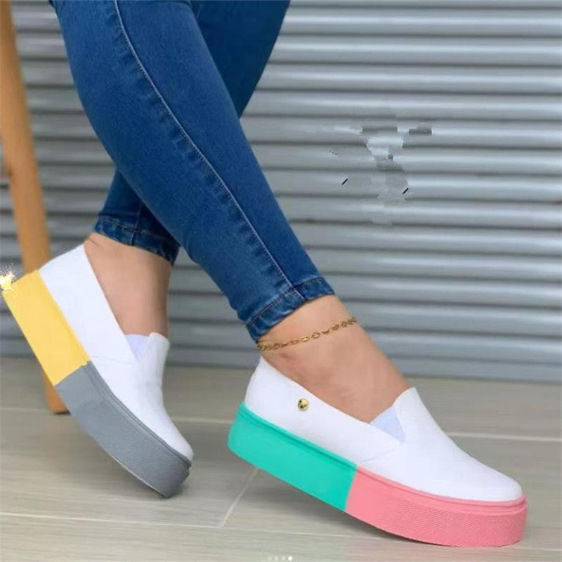 Women's Thick Colored Sole Shoes