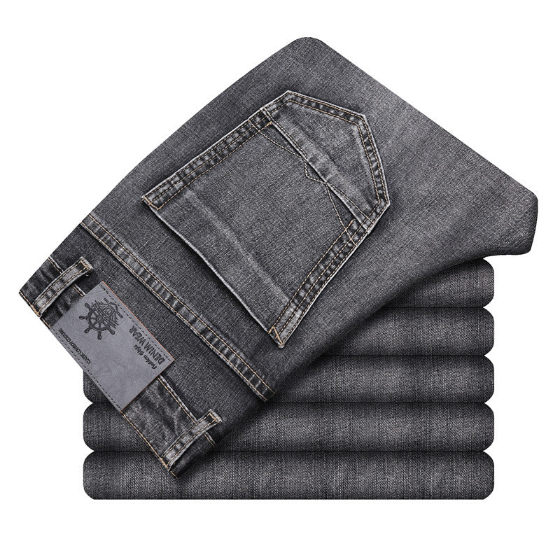 Men's Straight Stretch Casual Jeans